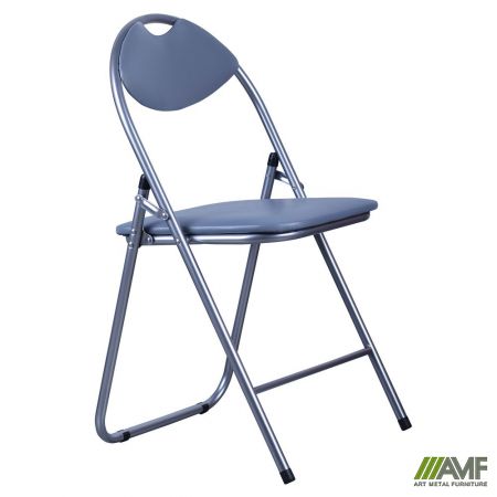 Стілець офісний розкладний AMF Джокер алюм ПВХ сірий (028214)